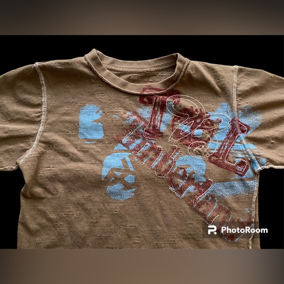 EUC•Timberland Distressed Print boys top size 7 - Picture 2 of 5